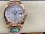 AR Factory Rolex Daydate 40*12.2mm 3255 Movement White MOP Face Baguette Markers Watch